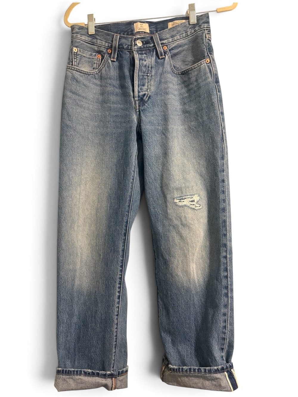 Levi's 90’s 501 Selvedge in color Fresh Plan
